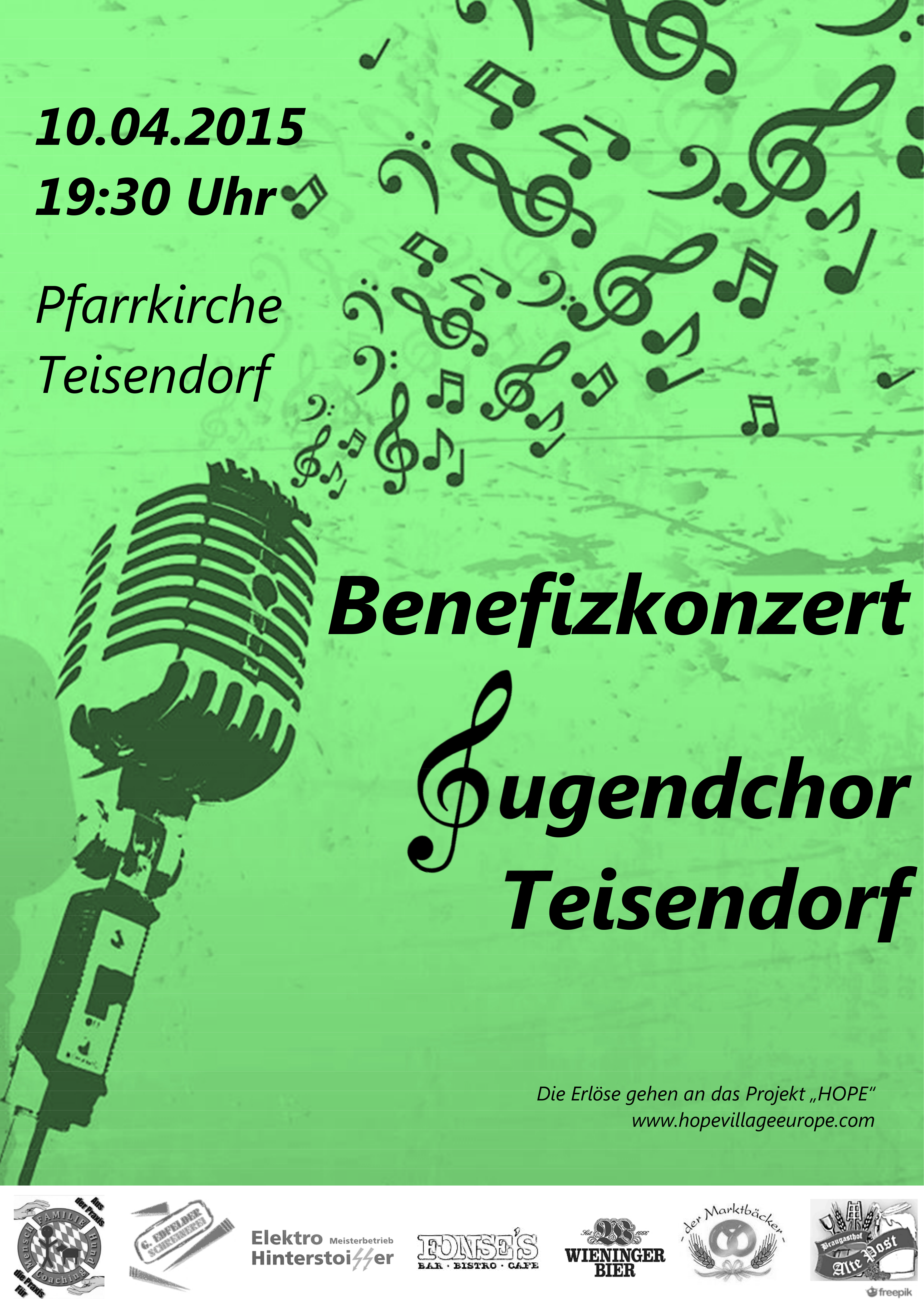 Benefizkonzert am 10.04.2015