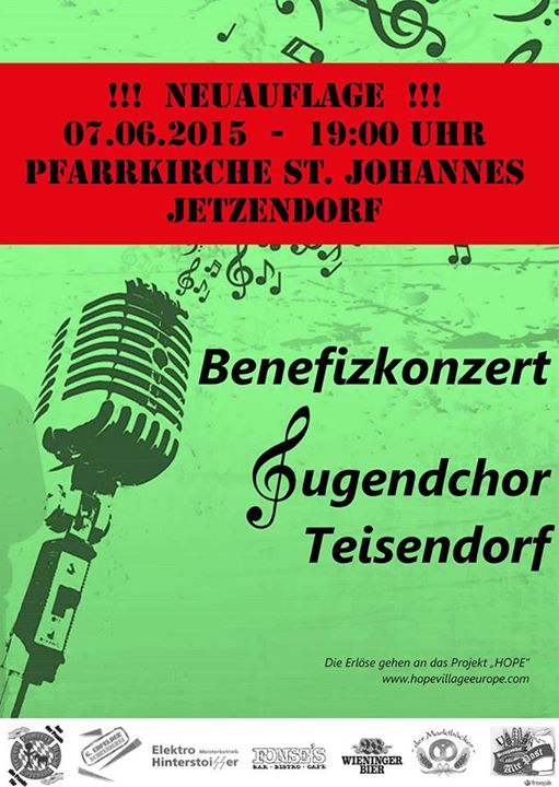 Benefizkonzert am 07.06.2015